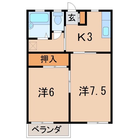 カームメゾン　フルーツツリーの物件間取画像